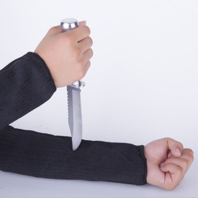 Outdoor Steel Wire Work Safety Cut Proof Arm Sleeve Cut-Resistant Arm Sleeves Protector Anti-Cutting Armband For Working Safety