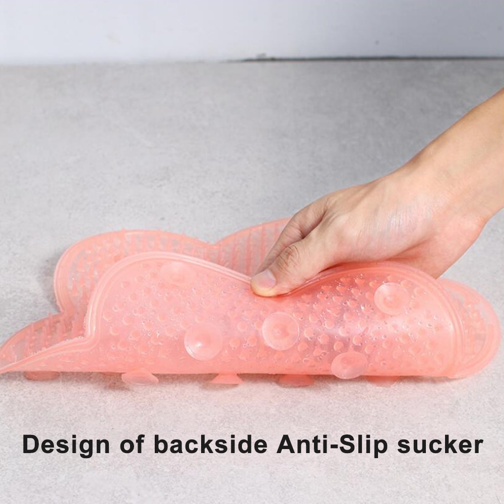 Doven bad massagepude silikone sugekop badeværelse brusebad mat skridsikker bat