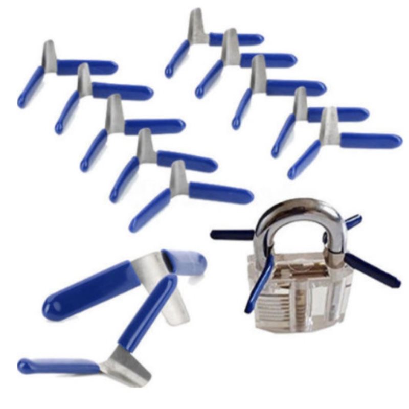 10pcs Padlock Shim Picks Set Lock Pick Accessories Set Tools Lock Home Tools Locksmith Tools