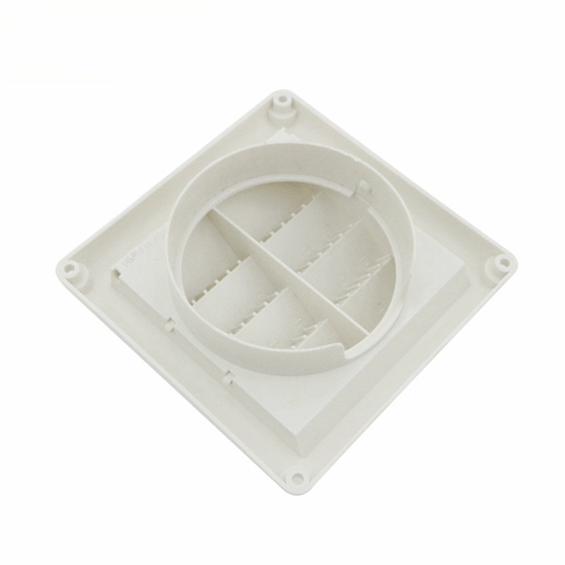 White Plastic Louvre Air Vent Grille For Air conditioner fresh air ventilation system etc Fixed sheet exhaust grille