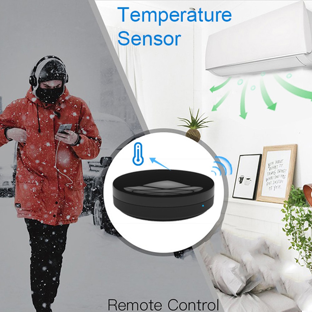 R6 Intelligente Universele Ir Infrarood Afstandsbediening Wifi Controller Repeater Hub Huishoudelijke Temperatuur Vochtigheid Sensor
