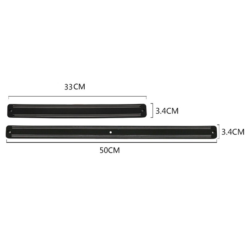 Magnetisk knivholder 14 tommer køkkenkniv stand bar strimmel væg magnet blok aluminium til knive opbevaring madlavning tilbehør  #1