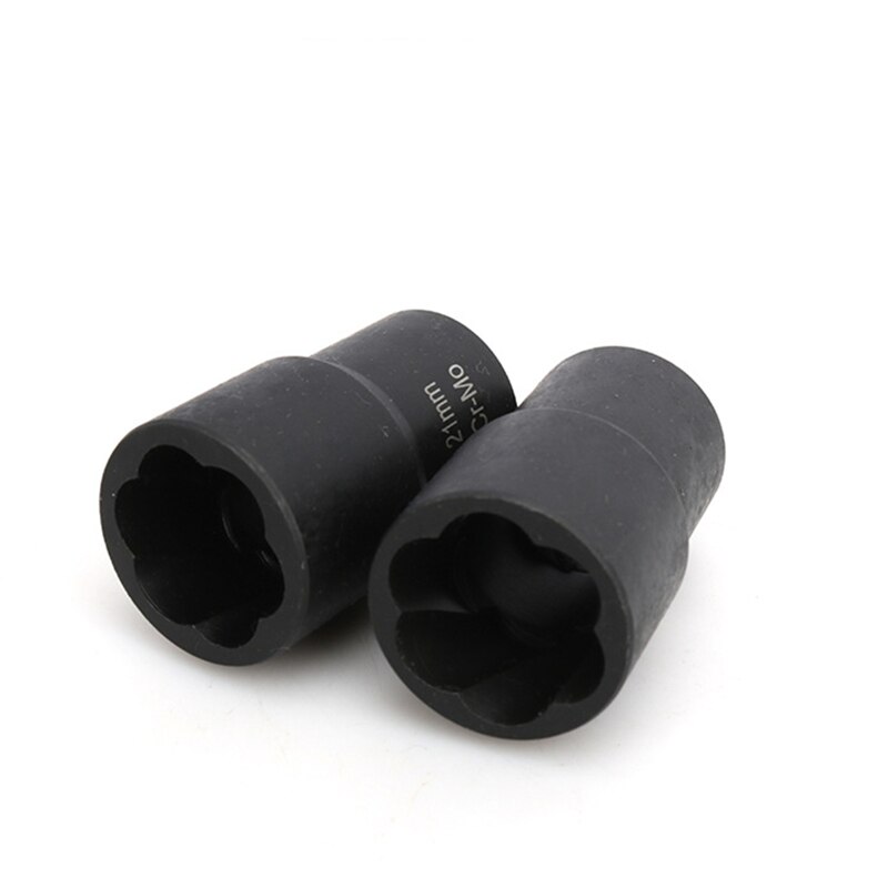 5Pcs Twist Socket Set Locking Wheel Nut Bolt Stud Extractor Removers 17Mm 19Mm 21Mm 22Mm Socket Car Accessories