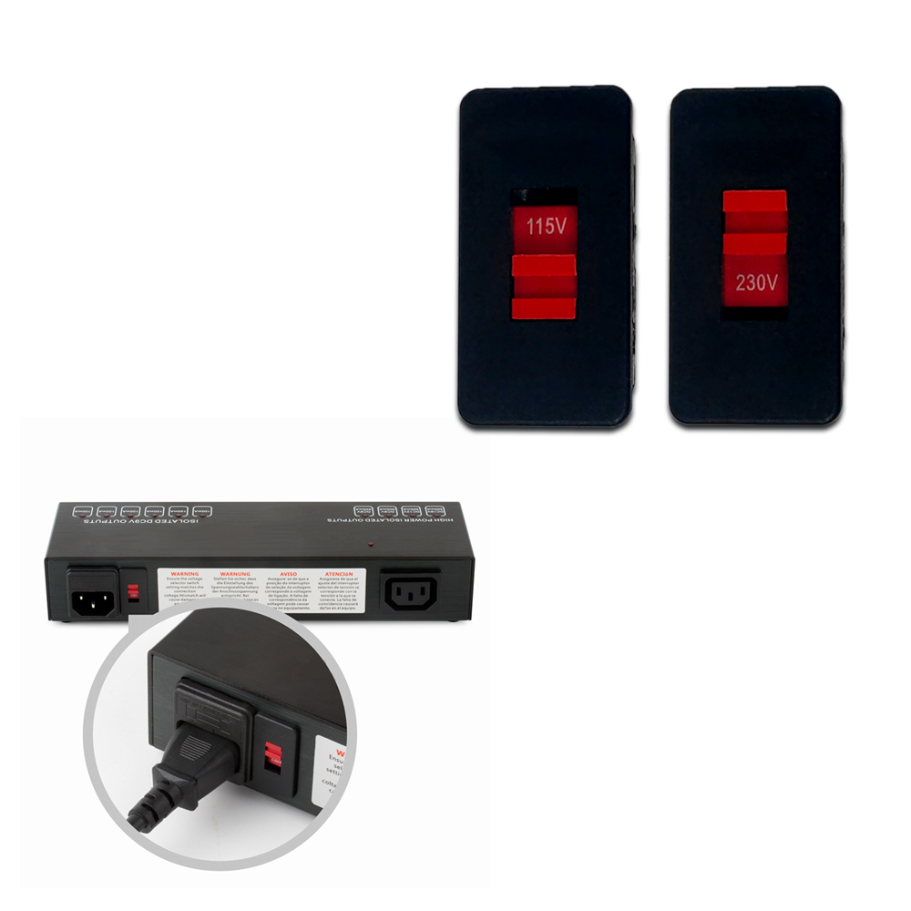 6 voet 115v to 230v gitaar effectpedaal aan/uit schakelaar 10a schuifschakelaar voor elektrische gitaar effectpedaal aan/uit