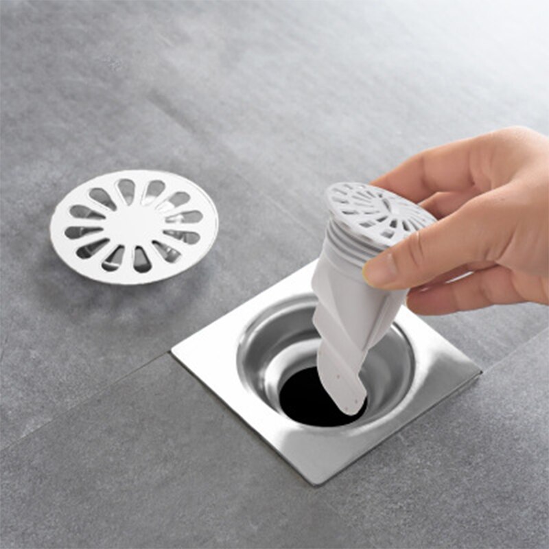 Japansk silikone pp gulvafløb anti-lugt skadedyr brusebad filter vask dræner hårpropper køkken badeværelse værktøj til kloak