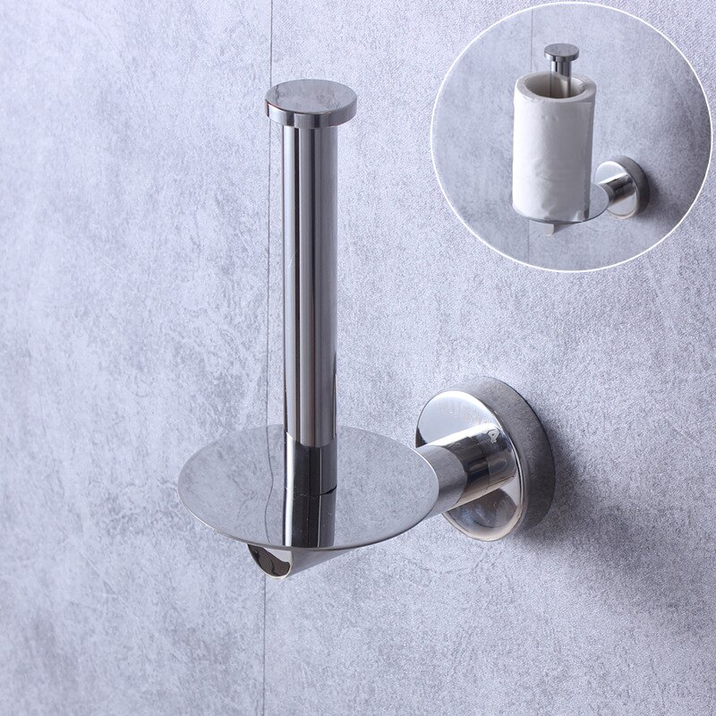 Stainless Steel Roll Paper Holder Vertical Bathroom Toilet Tissue Rack Home Decor
