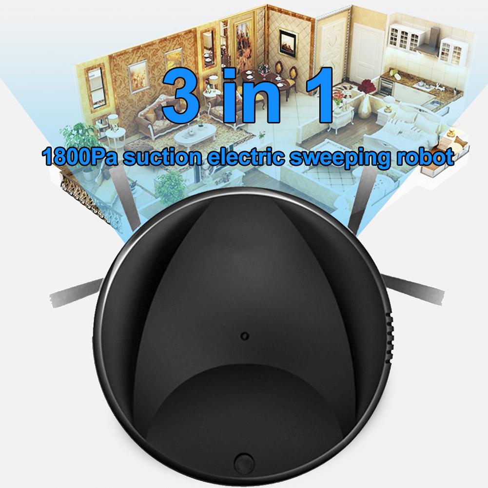 Home 3 in 1 Smart Automatic 1800Pa Vacuum Cleaner Floor Cleaning Robot Sweeper Sweeping garbage ash melon seeds sand hair