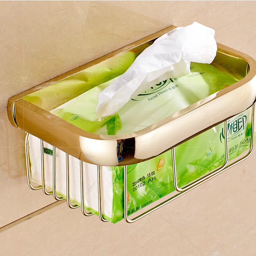 Set de accesorios de baño cuadrados de latón dorado de POIQIHY, estante para toallas, soporte de papel higiénico para Bar, soporte para toallas, gancho de tela, soporte para cepillo de baño PHY016