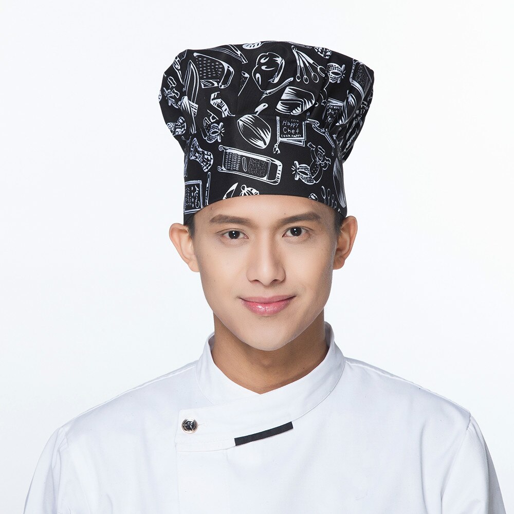 17 kleuren Chef Hoed Koken Verstelbare Cap Mannen Keuken Baker Elastische Hoed Catering Food Service Cap Gestreepte Vlakte Hoeden Werken cap: 4