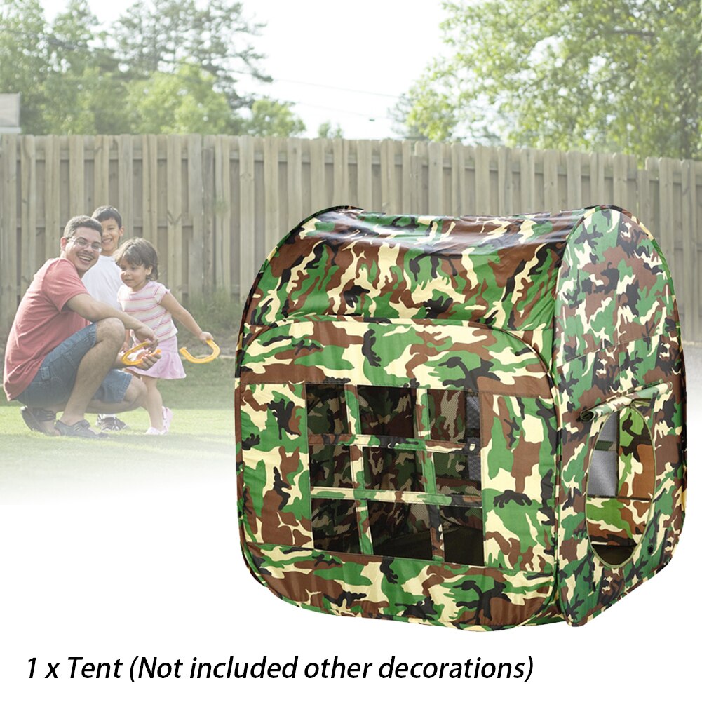 Stof Baby Draagbare Tuin Gaming Huis Childrens Kids Grote Spelen Tent Opvouwbare Outdoor Camouflage Leger Speelgoed