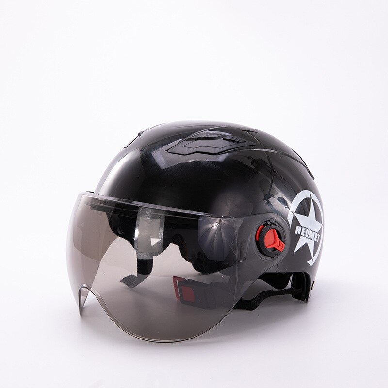 Cycling motorcycle helmet electric bicycle helmet off-road half helmet lens sun visor scooter motorcycle helmet winter men women