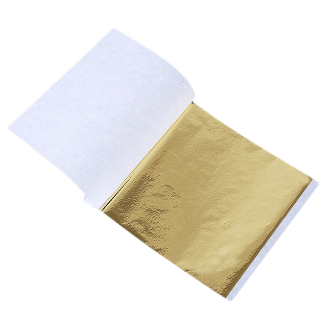 Feuilles de papier feuille d'or 24K, 100 pièces, pour la décoration de la maison, artisanat d'art, feuille d'or argentée et dorure: vert clair
