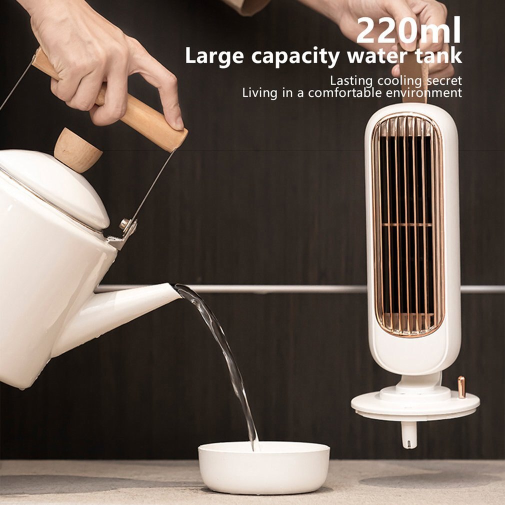 Mini Airconditioner Ventilator Voor Studenten Desktop Koeler Met Usb En Spuit Voor Kantoor Met Water Koelventilator