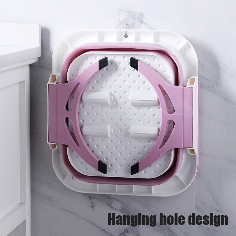 Foldable Large Portable Plastic Foot Soaking Basin Household Heightening Massage Bath Bucket