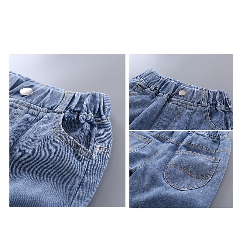 Meninas calças de brim para crianças primavera outono calças de brim crianças moda denim calças do bebê meninos jean roupas infantis 2-6y