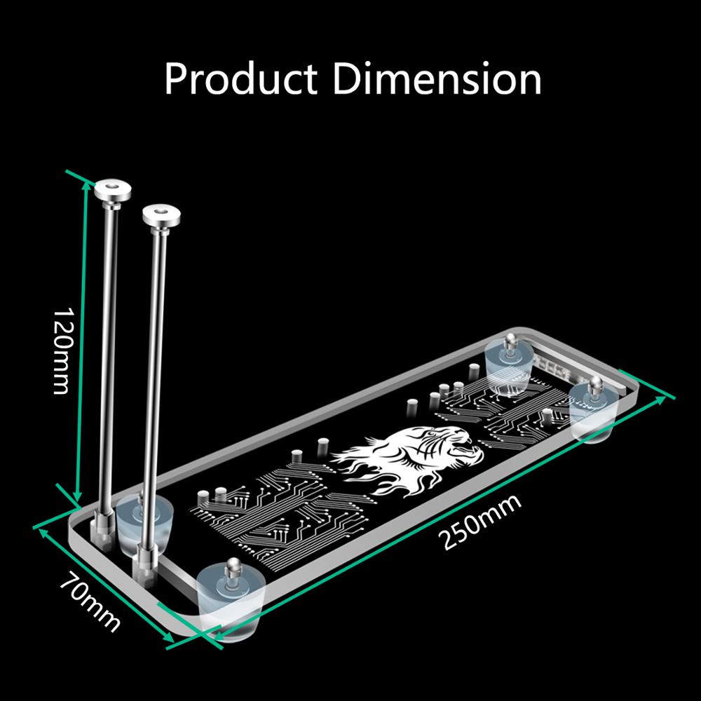 model PCI- E 3.0 16X Graphics Card vertical kickstand/base with RGB LED Light and PCI-E Extension cable DIY ATX case