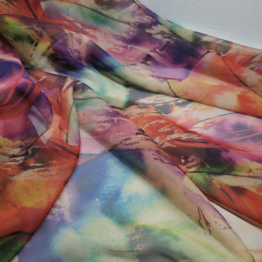 On Dress Dancing Fabric 30D Chiffon Flowing Costume Material DIY Stage Cosplay Dress