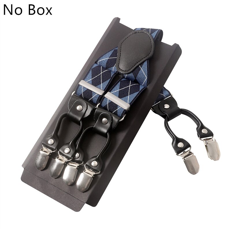 Tirantes de cuero con Clip ajustable para hombre, banda elástica ancha para pantalones, cinturón, arnés de servicio, 35mm: 36