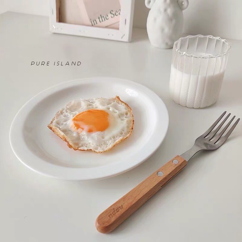 Cake Plate Dessert Plate Pure White Plate Korean Small White Plate Wild Plate Tableware Plates Dishes undefined plateau