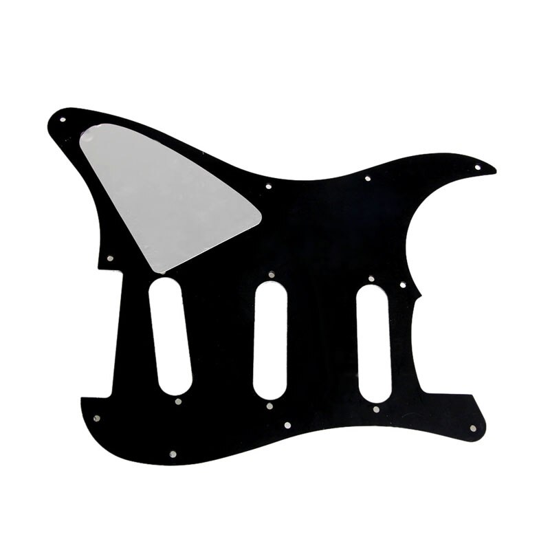 3Ply Electric Guitar Pickguard Scratch Plate for Fender Strat Stratocaster Black
