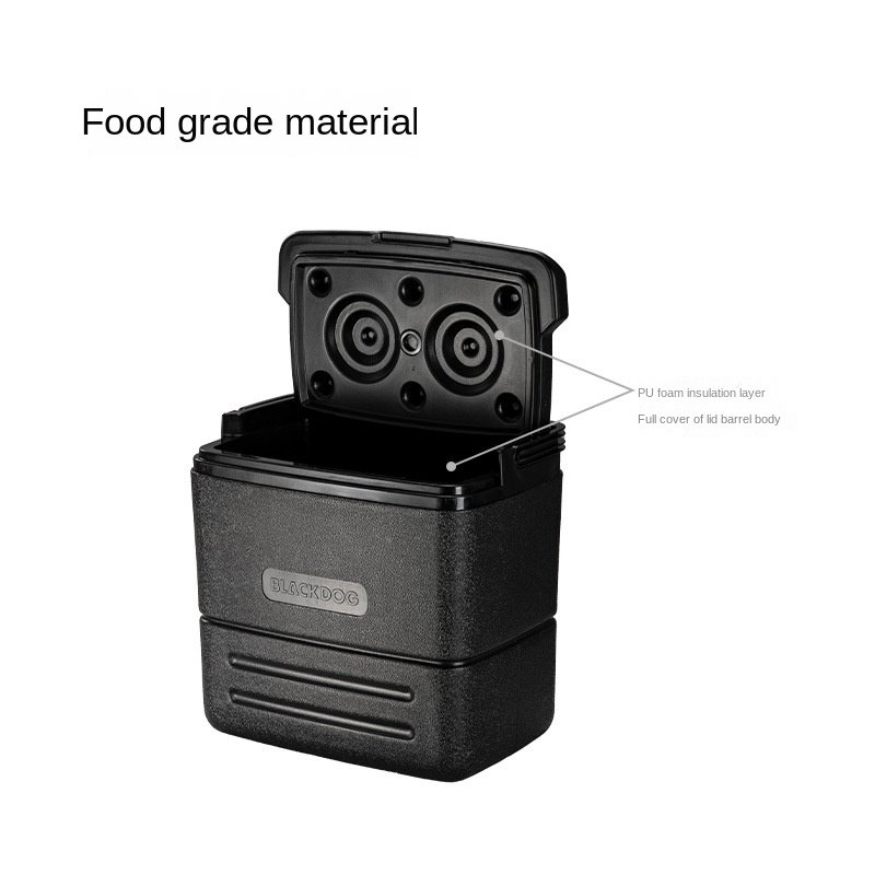 Blackdog bilmonterad inkubator kylskåp utomhus picknick mat kall konserveringslåda fiske ishink