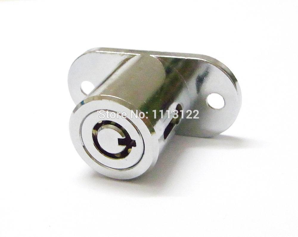 Plunger Tubular Furniture Lock 7 Pins Push Furniture Drawer Lock Push Drawer Lock with Tubular Keys 1 PC