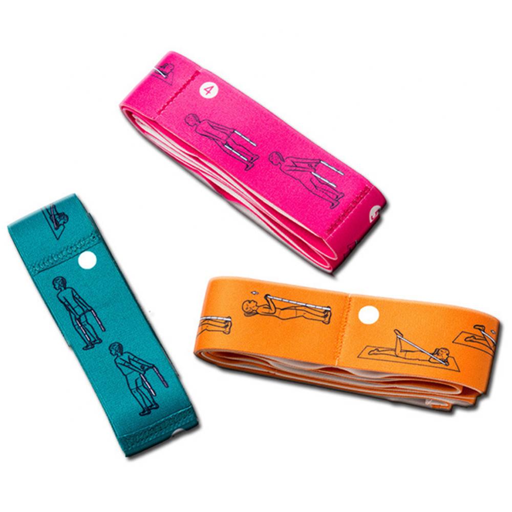 Elastisches yoga- und pilatesband, stretchgurt, fitness-widerstandsband, fitnessgeräte, elastische yoga- und outdoor-sportgürtel, werkzeuge
