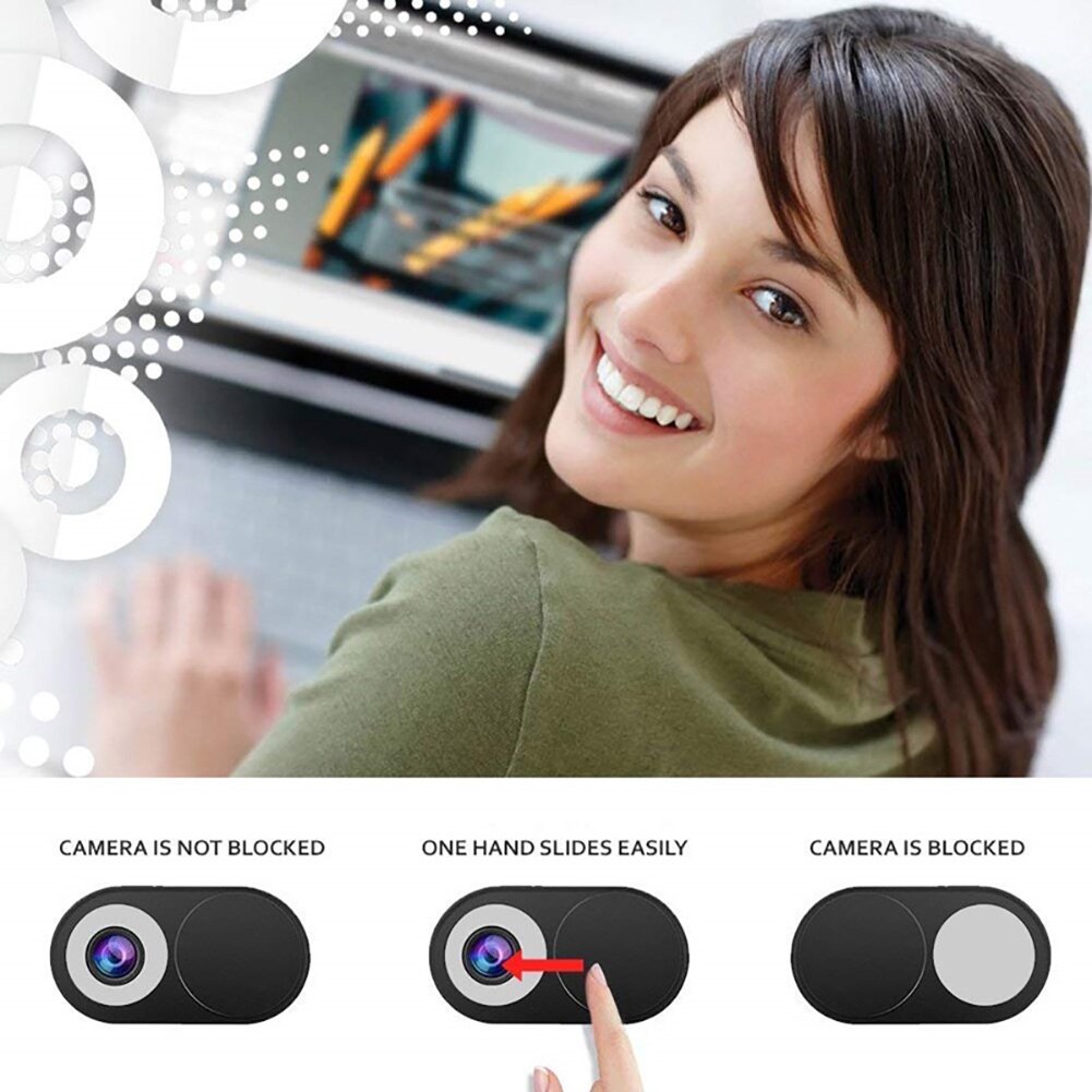 3Pcs del Metallo del PC Webcam Coperture Cursore Ultra-Sottile Camera Lens Privacy Protezioni