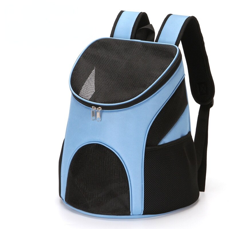 Transportin gato,mochila gato,suministros para gatos,transportin perro,Mochila de malla para gato al aire libre, bolsa transpirable para mascotas, a la , portátil, cómoda, para perros pequeños y medianos: Azul / within7.5kg