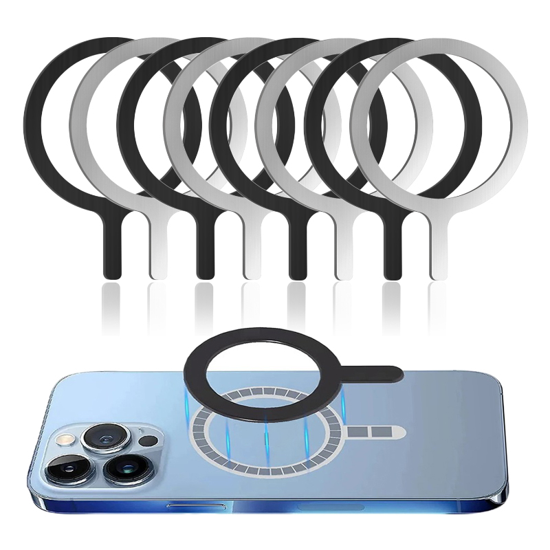 Self Adhesive Metal Ring Iron Sheet Sticker for Apple IPhone Case Magsafe Magnetic Wireless Charging Ring for iPhone 15