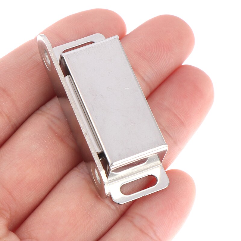 45mm Stainless Steel Door Catch, Heavy Duty Magnet Latch Cabinet Catches for Cabinets Shutter Closet Furniture Door