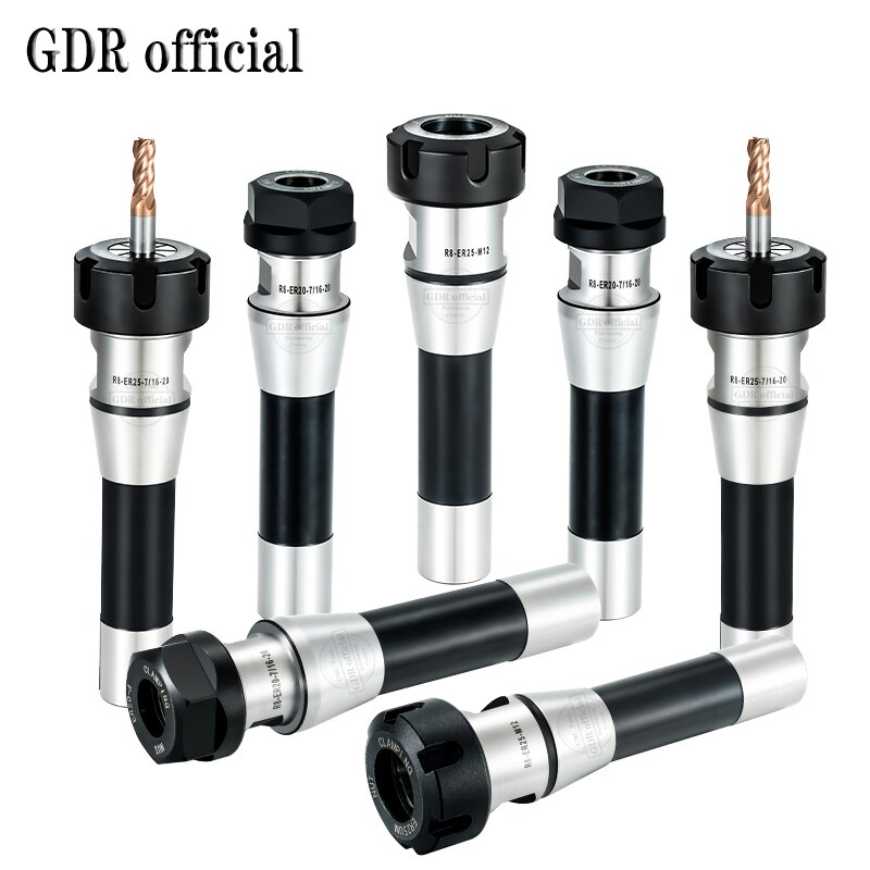 R8 ER tool holder R8 ER16 ER20 ER25 ER32 ER40 M12 collet chuck Milling Machine Milling Tool Holder R8 taper shank milling chuck