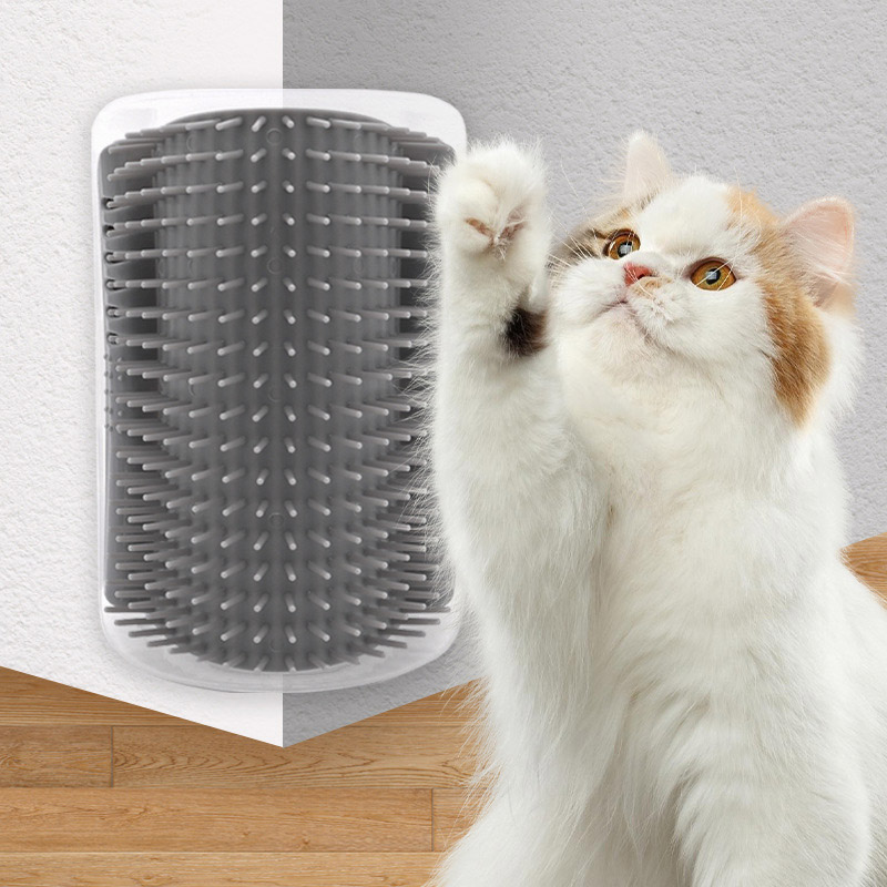 Cat Massage Tool Pet Hair Removal Massage Comb Wall Corner Self Cat Comb Brush Rubs The Face With A Tickling Comb Pet Supply