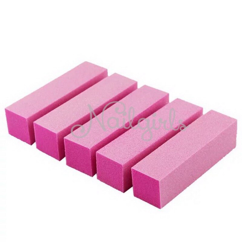 10 Pcs pink Nail Art Buffer File Block Pedicure Manicure Buffing Sanding Polish