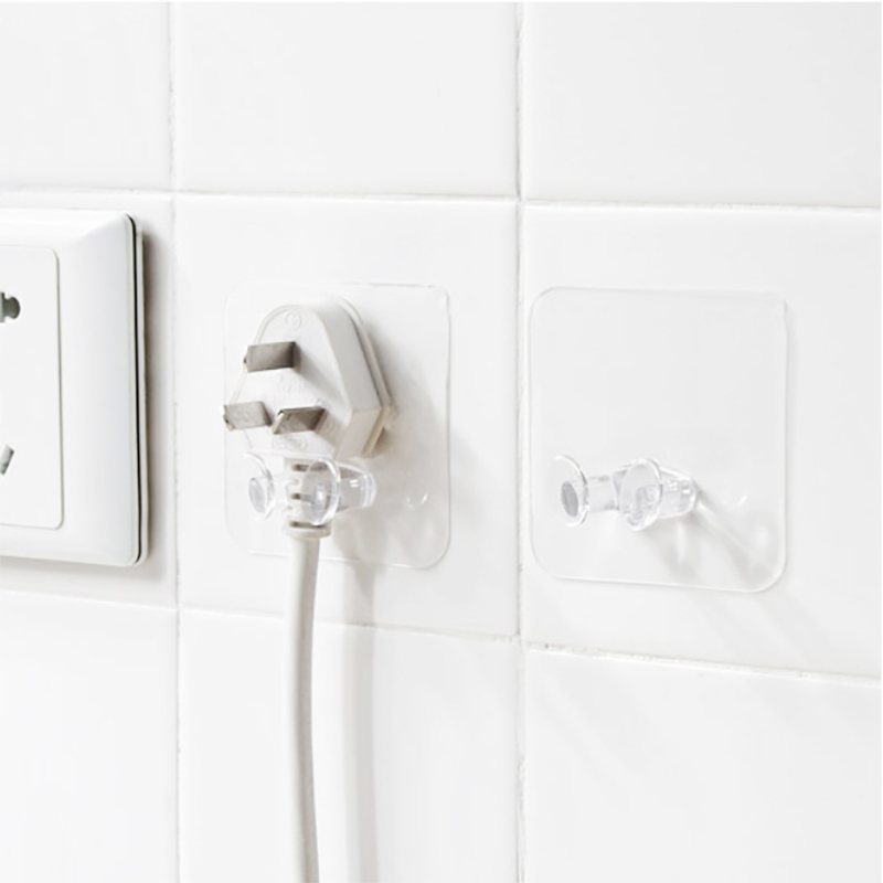 1/2/4 Uds transparente tonto pared fuerte succión Copa gancho cocina utensilio para colgar de almacenamiento de baño Plug Holder vivienda herramientas