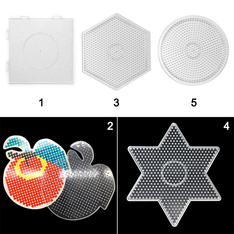 Prasowanie koraliki płyta płytki wtykowe żelazko na płytkach koralikowych przezroczysty szablon sztuka, rzemiosło i narzędzia robić wytłaczania szycia sprzedaż TB