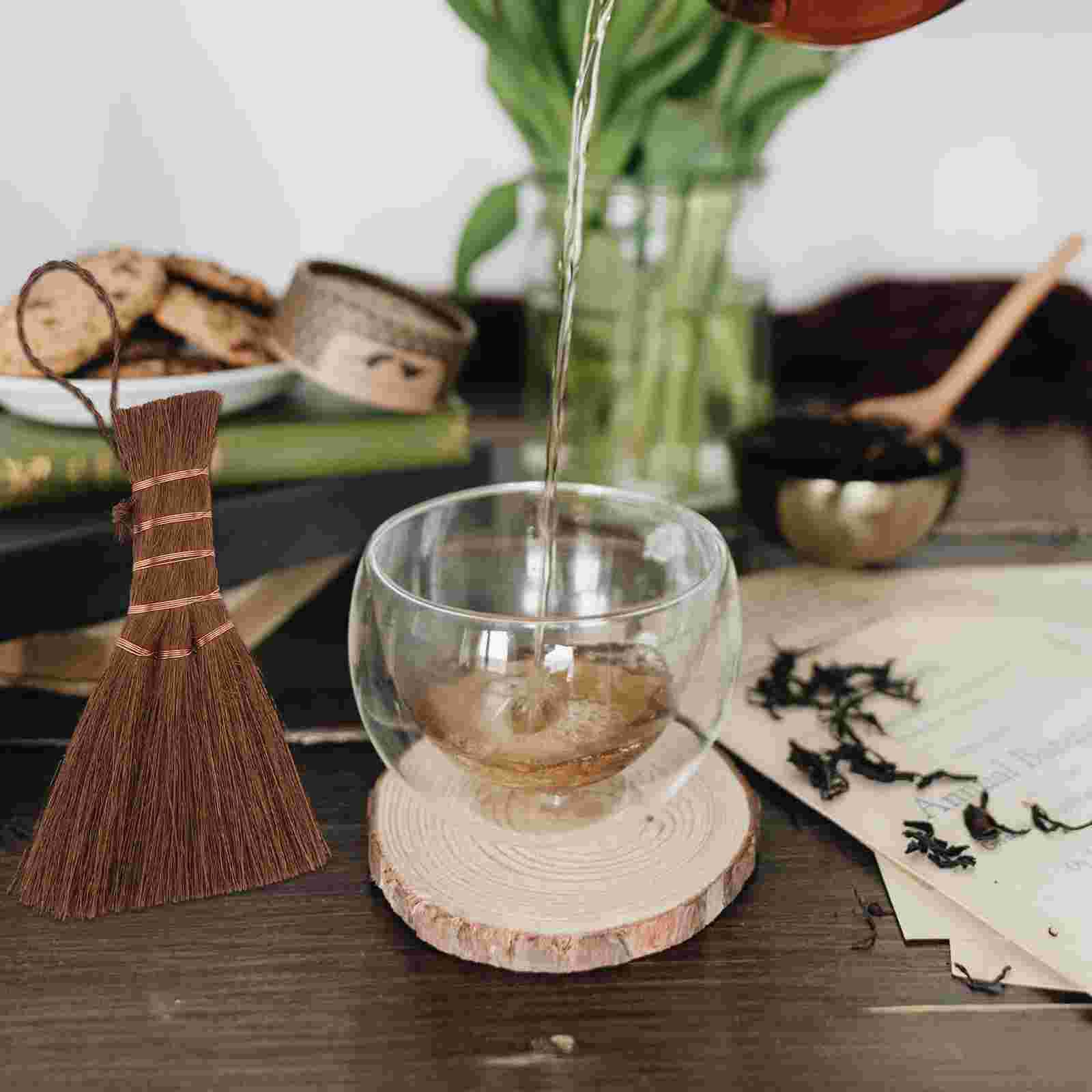 1Pc Classic Palm Broom Natural Household Sweeping Accessory Desktop Cleaner
