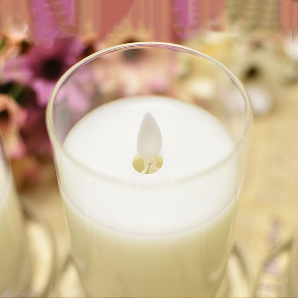 Flameless Candles, Pillar Real Wax Flickering Candle Light Battery Operated LED Candle Tea Light Sets with Remote Control