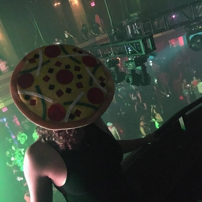 Neue Neuheit Lustige Pizza Hütte Verrückte Hütte Party Kostümich Witz Foto Requisiten freundlicher Spielzeug
