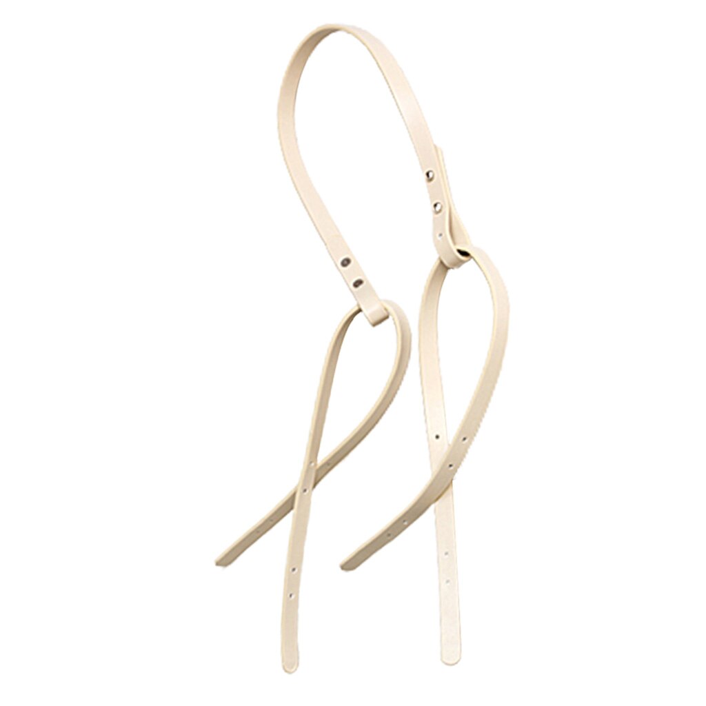 Cuero de correas para bolso bandolera asas de repuesto DIY fabricación de bolsos: Beige
