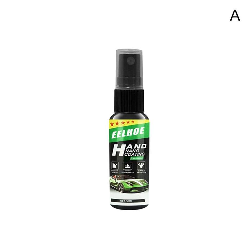 Pintura en aerosol de cerámica líquida, sellador en espray para esmalte de coche, capa superior, nanorrecubrimiento rápido, cera en espray para coche, limpieza de coche: 30ml
