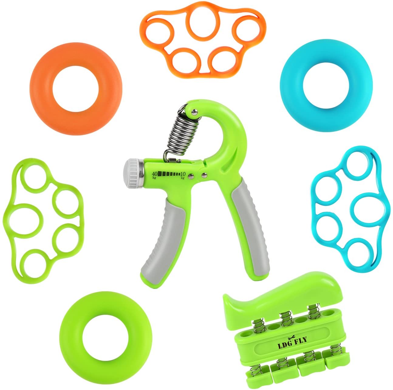 Håndgreb forstærker træning muskel greb træning ring kit finger gripper fitness motion tilbehør rehabiliteringsværktøj