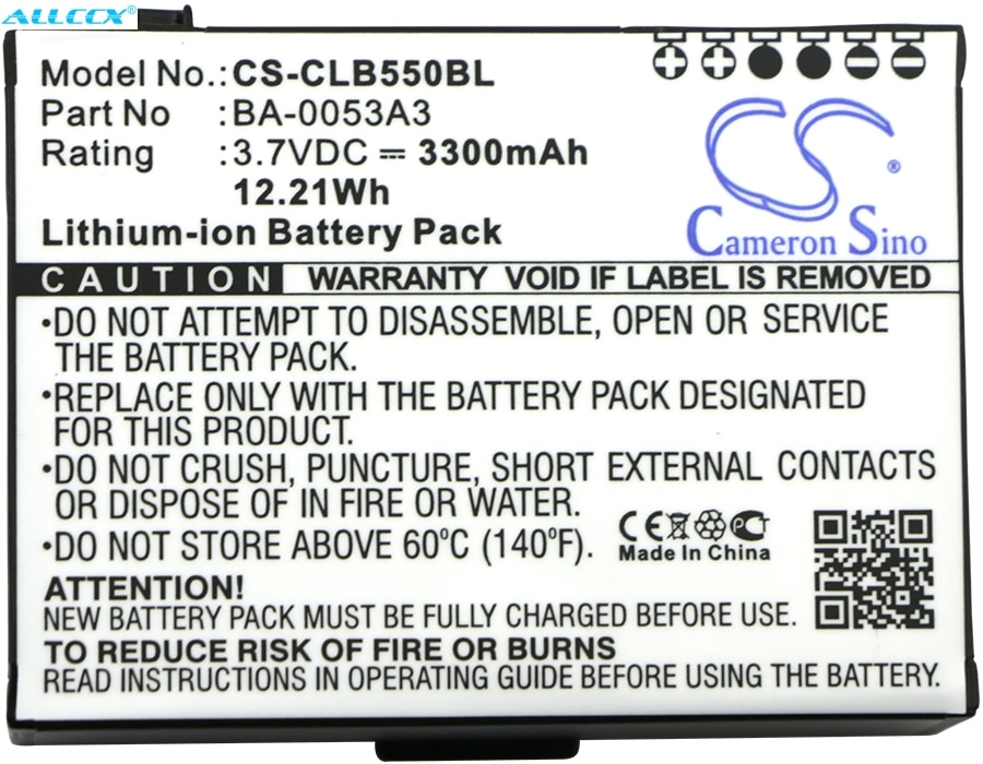 Cameron Sino 3300mAh Batterij BA-0053A3 voor CipherLab CP55