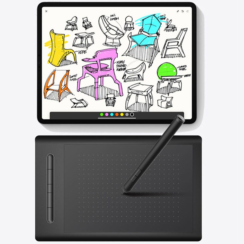 2.4G/BT/USB Graphics Tablet Drawing Tablet 8192 Levels Pressure Sensitivity 5080LPI Resolution 230PPS Read Speed Graphics tablet