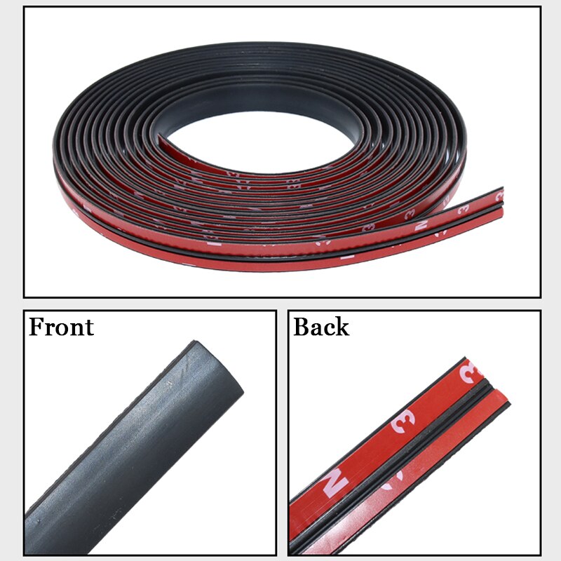 2M Car Seal Strips Auto Seal Protector Sticker Window Edge Windshield Roof EPDM Rubber Sealing Strip Noise Insulation Accessory