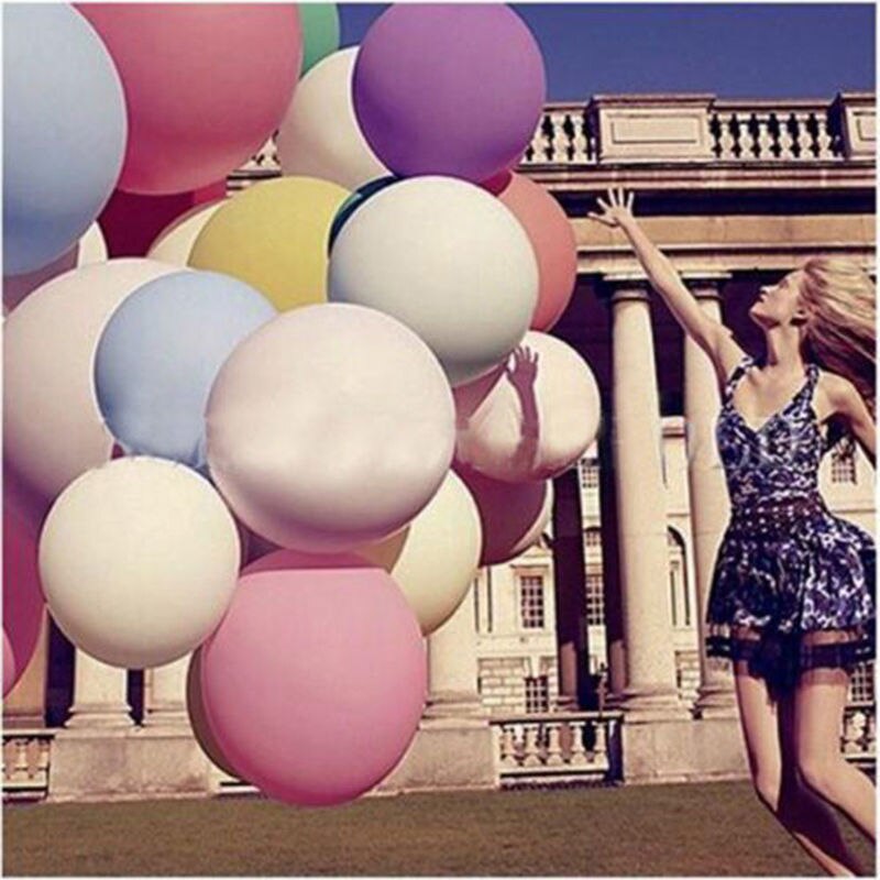1pcs 36 inch Colorful Big Latex Balloons Ball Helium Inflable For Birthday Wedding Party Decoration Kids Giant Baloon