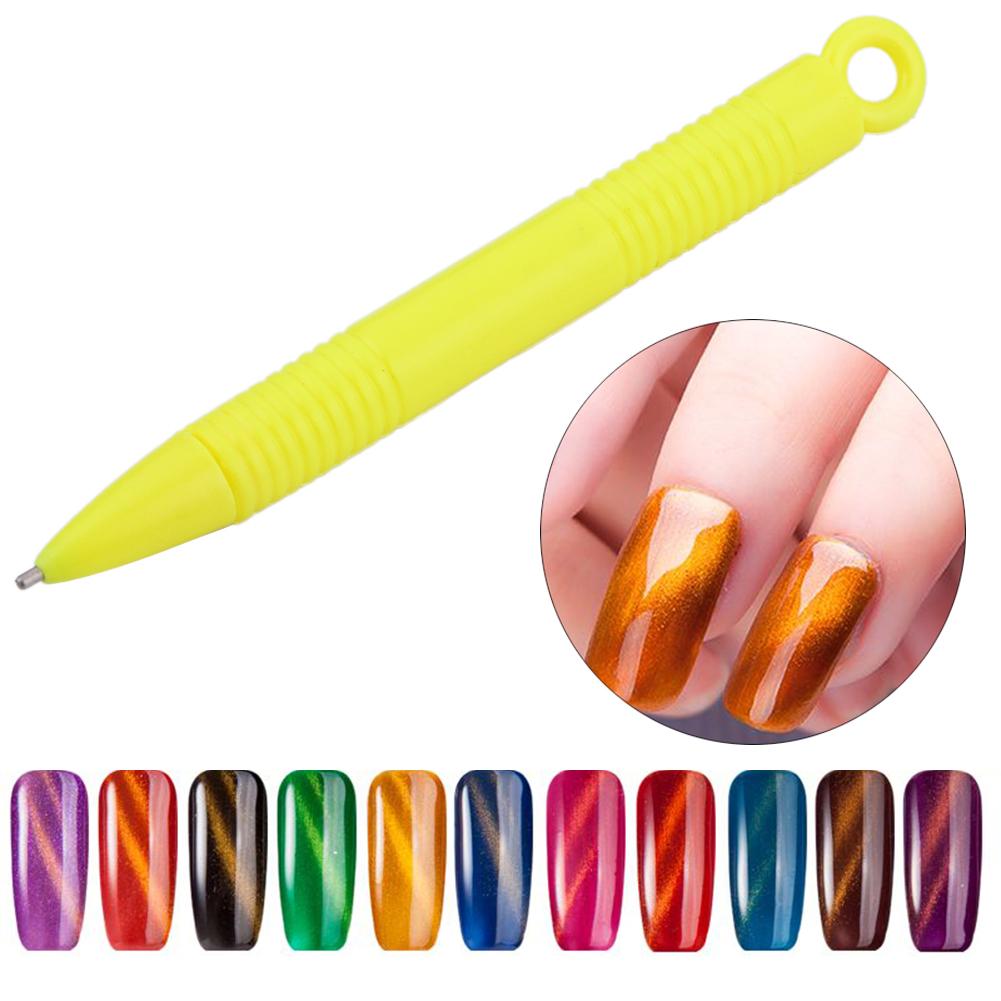 Magneet Pen Voor Cat Eye Gel Polish Uv Led Magnetische Plastic Stok Diy Nail Art Manicure Gereedschap