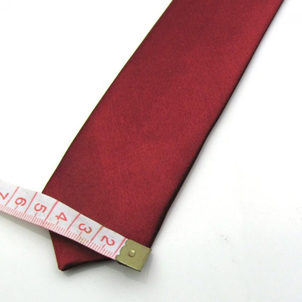Mode Casual Slanke Effen Heren Effen Magere Hals Feestbruiloft Stropdas Zijden Stropdas