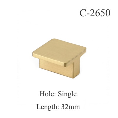 Gold Cabinet Long Handles and Knobs Solid Brass Kitchen Cupboard Pulls Drawer Knobs Bedroom Door Handle Heavy Furniture Hardware: C-2650