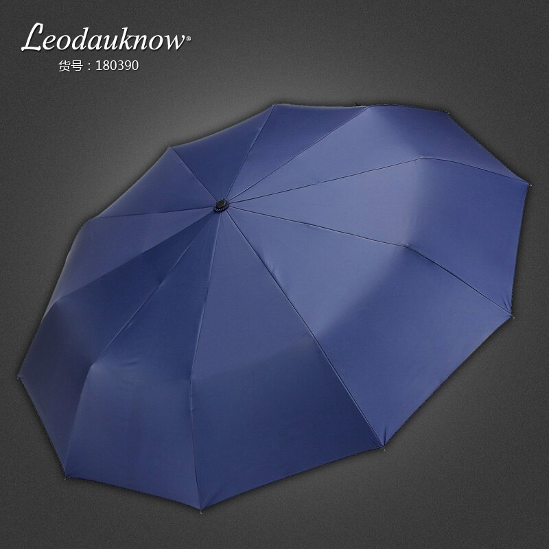 Leodauknow Premium Waterproof And Windproof Umbrella Car Umbrella Three Fold Umbrella Fully Automatic Men's and Women's Umbrella